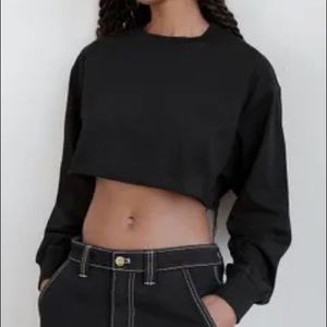 Aritzia Tna long sleeve laid back crop top